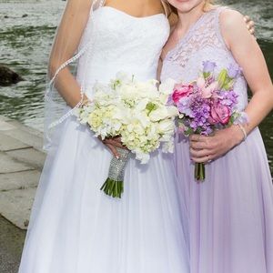 David’s bridal white wedding dress